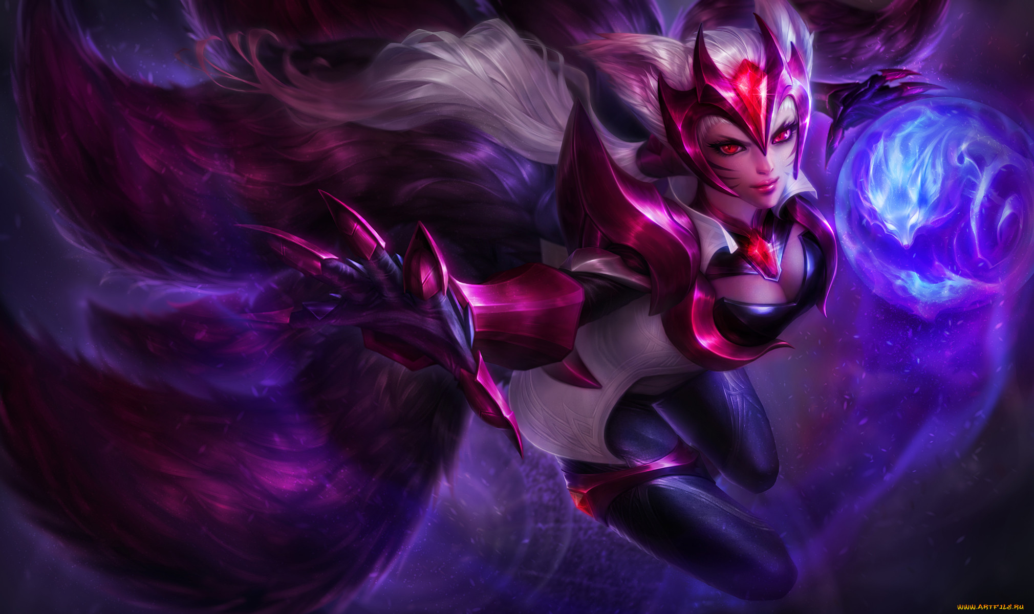  , league of legends, league, of, legends, nine-tailed, fox, skin, ahri, lol, fan, art, 